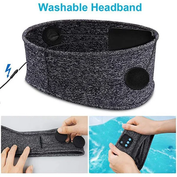 Skanto | Schlaf-Kopfhörer | Kabelloses Bluetooth-Stirnband zum Schlafen