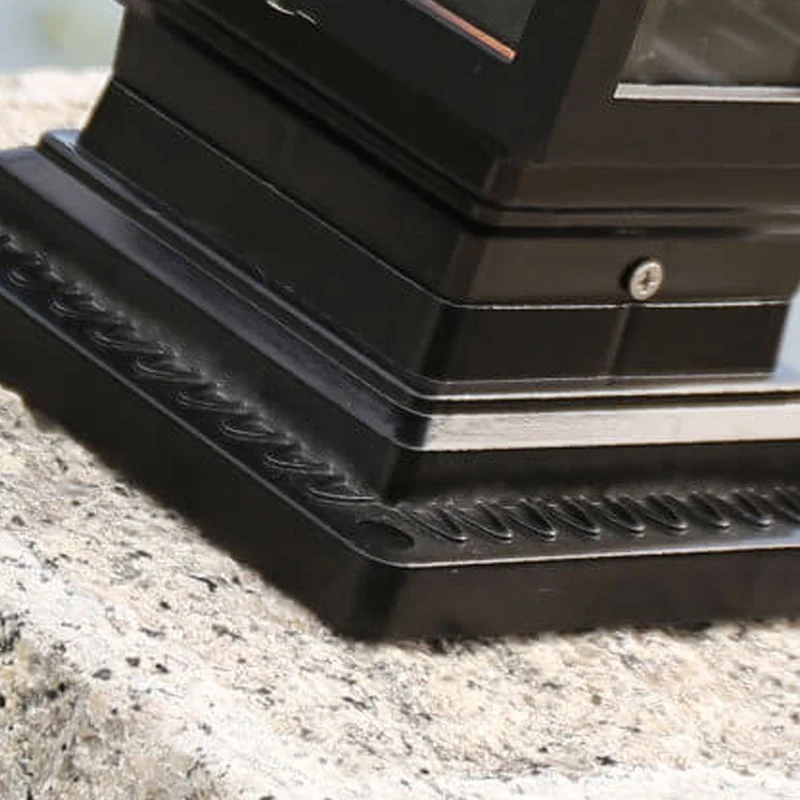 Europäische Outdoor-Säulenleuchte, wasserdicht, rostfrei, Terrassenlampe mit einer Lichtquelle