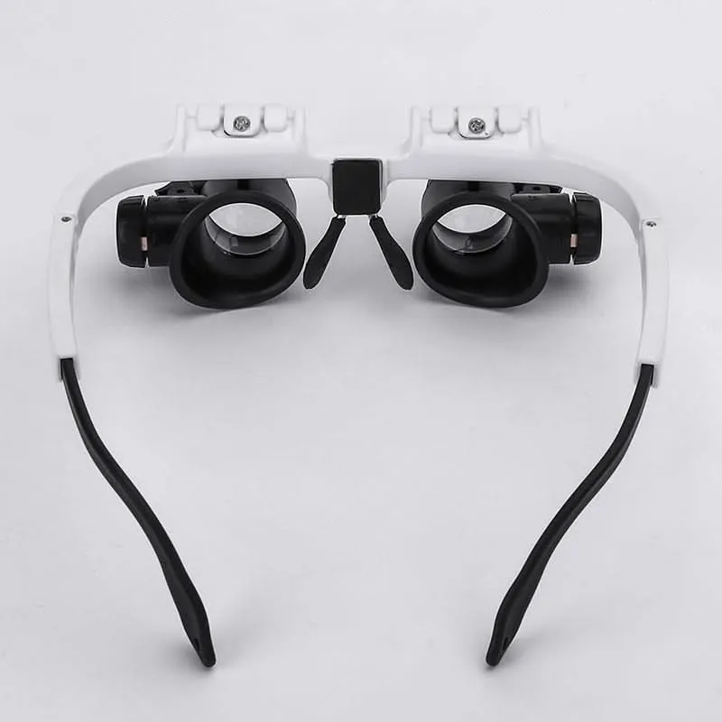 Skanto | Verstellbare LED-Lupenbrille zum Lesen und für Schmuckarbeiten