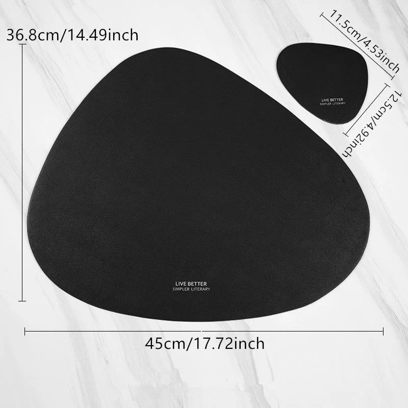4-farbiges Dreiecks-Platzmatten-Set | Skanto