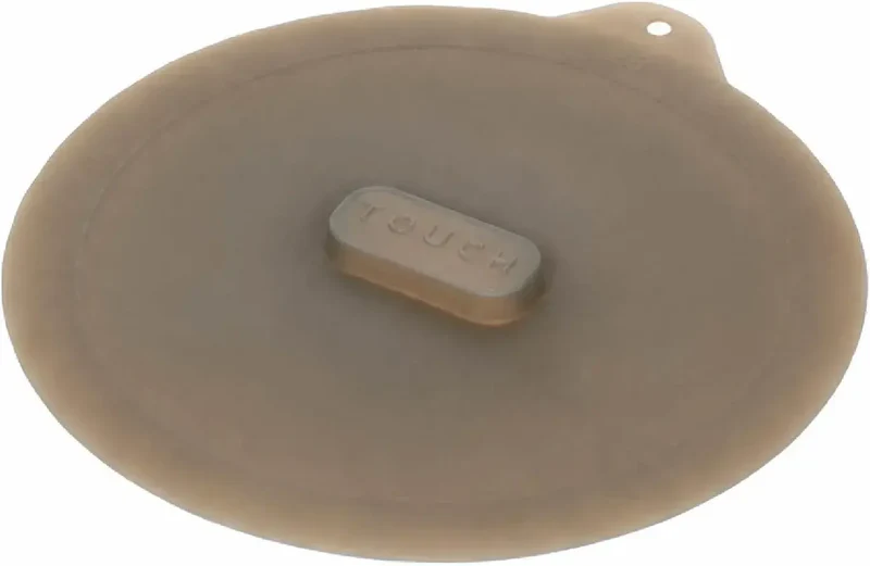 Pearl Metal Silicone Microwave Bowl Cover, Mocha Grey, 10.6 in