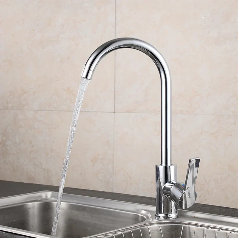 Küchenarmatur Chrom mit Einhebelmischer – Hochwertige Spültischarmatur, leicht zu reinigen, langlebig und einfache Installation für moderne Küchen | Skanto