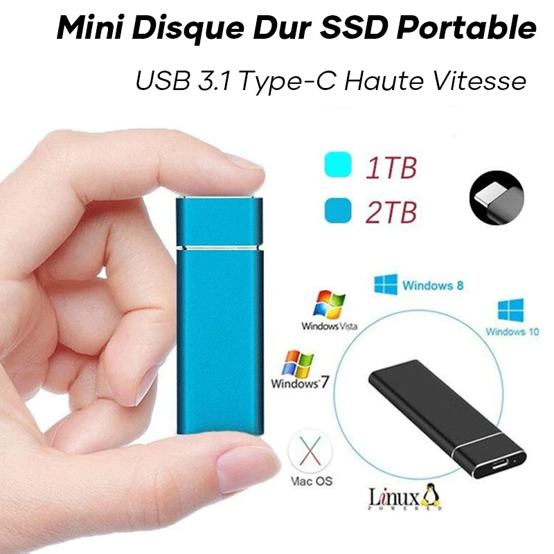 Externe ultraschnelle SSD-Festplatte | Skanto