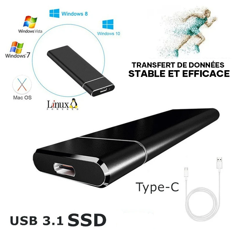 Externe ultraschnelle SSD-Festplatte | Skanto