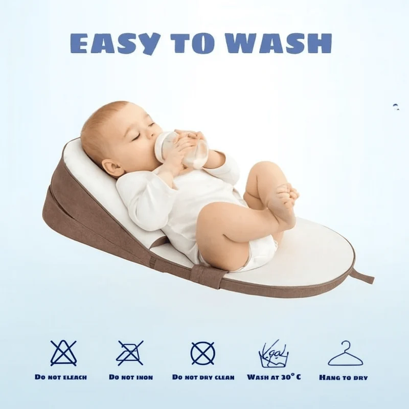 Cozy Cradle Kissen – Seitenlagerungsstütze mit Anti-Reflux-Rampe für Neugeborene