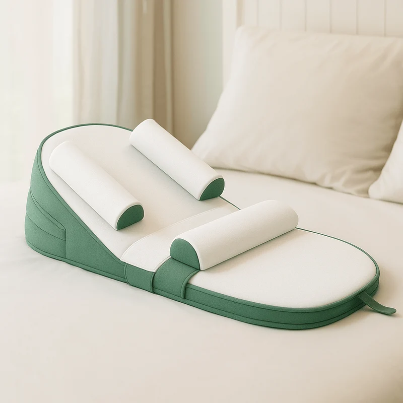 Cozy Cradle Kissen – Seitenlagerungsstütze mit Anti-Reflux-Rampe für Neugeborene