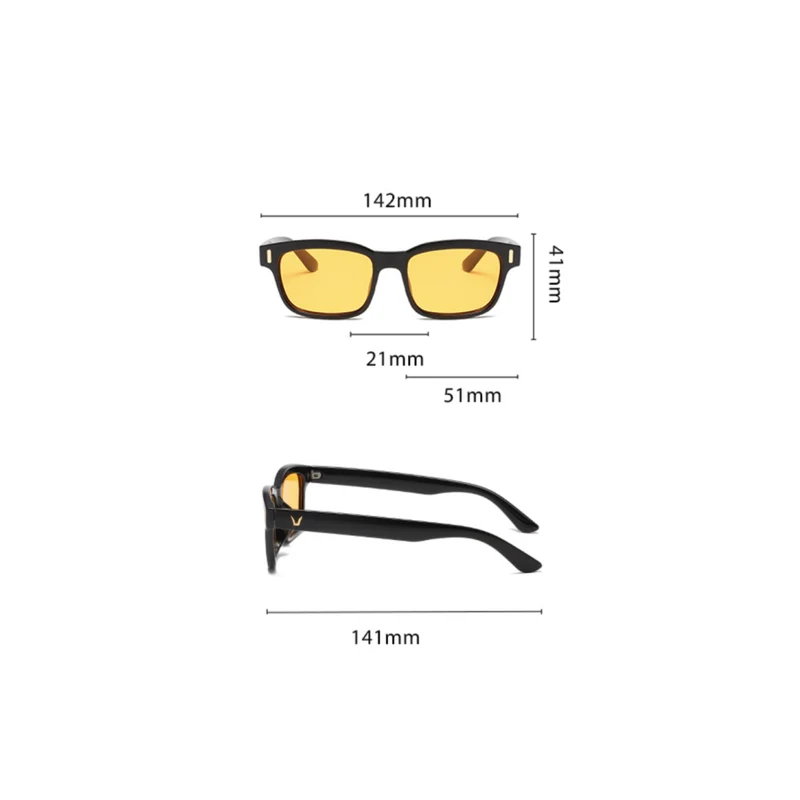 Blaulichtfilter-Brille, quadratisch, für Bildschirmarbeit | Skanto