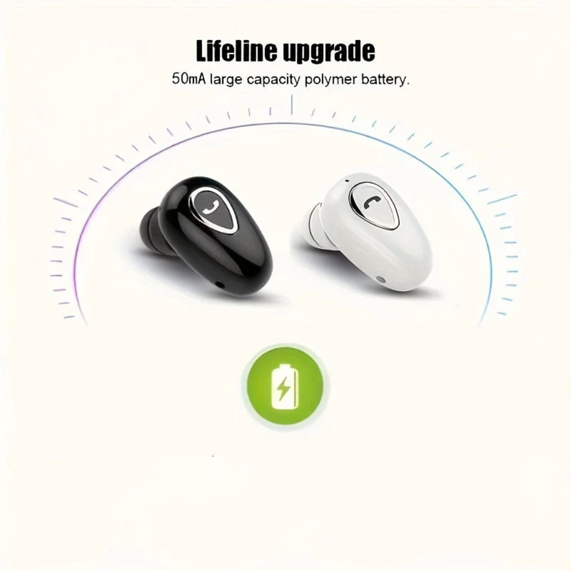 Skanto | Bluetooth Earbud Kabelloser Mini Unsichtbarer Einzelohr-Kopfhörer
