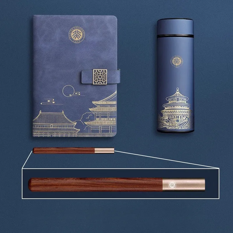 Imperia Luxe Geschenkset – Notizbuch, Thermosflasche und Stift in Geschenkbox | Skanto