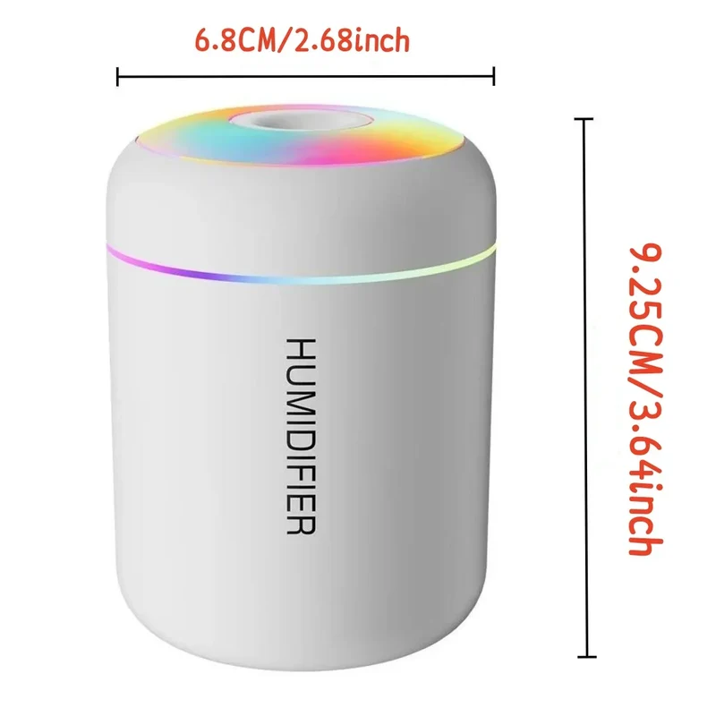 Mini-Luftbefeuchter 180 ml – kompakt für den Schreibtisch, mit Duftfunktion