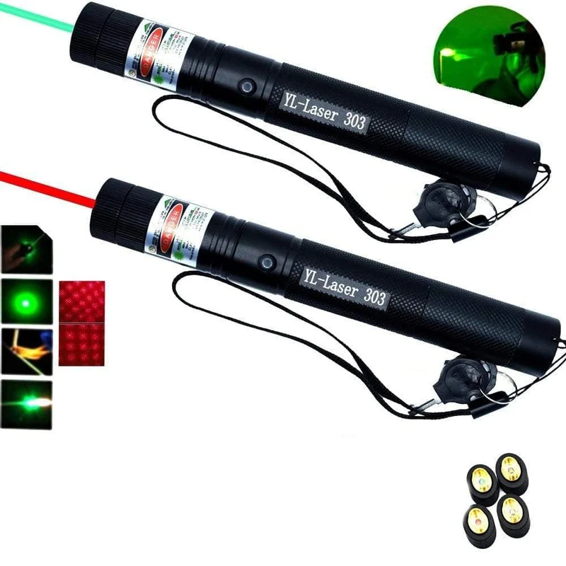 Hochleistungs-Laserpointer 303 | Leistungsstarker grüner Strahl für große Entfernungen | Skanto