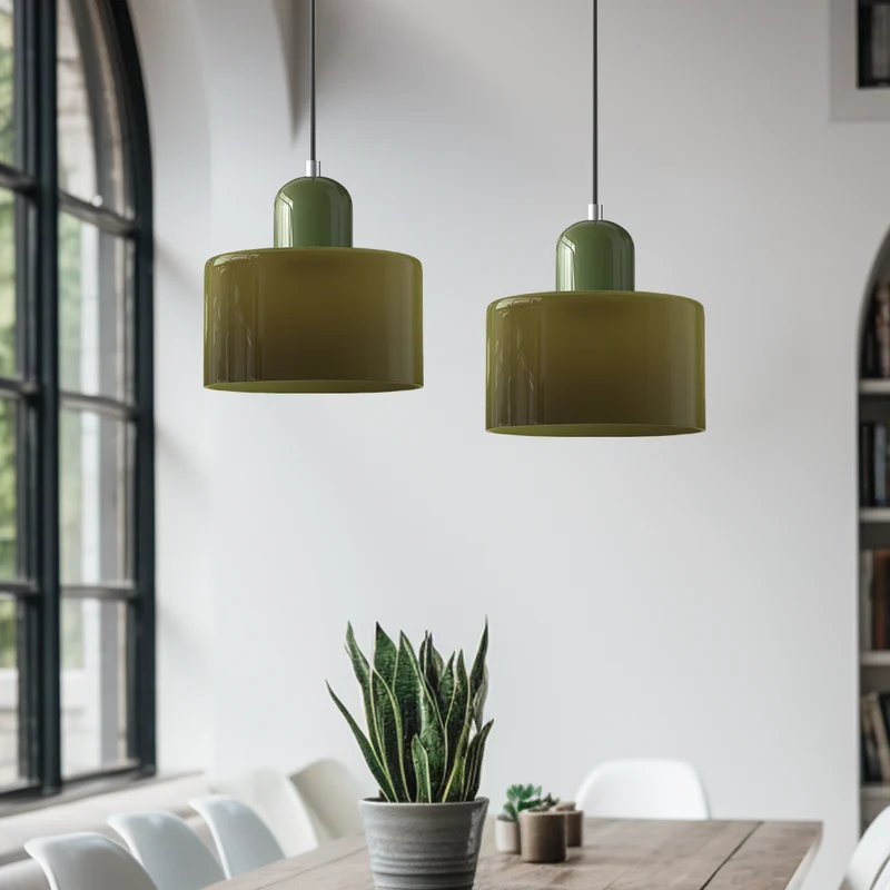 Skanto | Moderne Lampe mit farbigem Glas und geometrischer Form