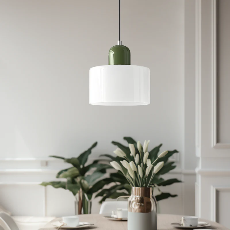 Skanto | Moderne Lampe mit farbigem Glas und geometrischer Form