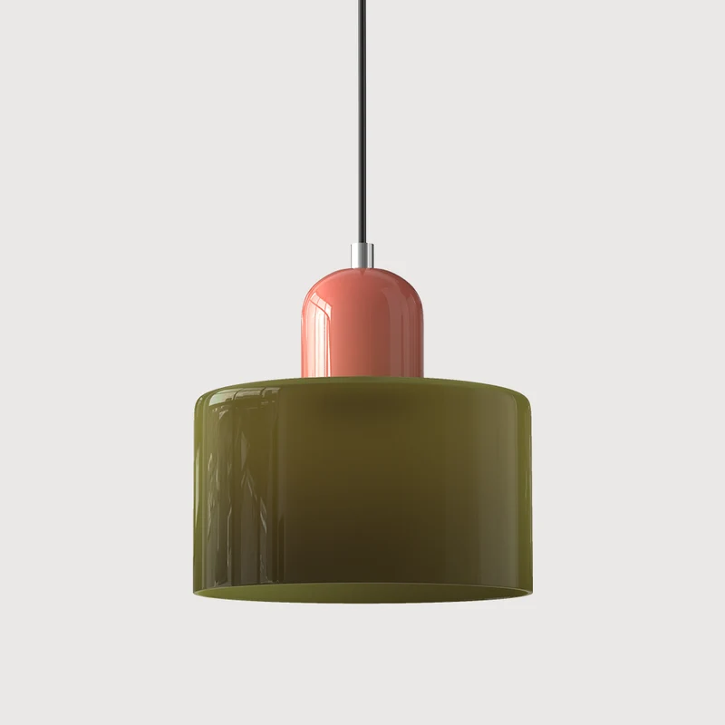 Skanto | Moderne Lampe mit farbigem Glas und geometrischer Form