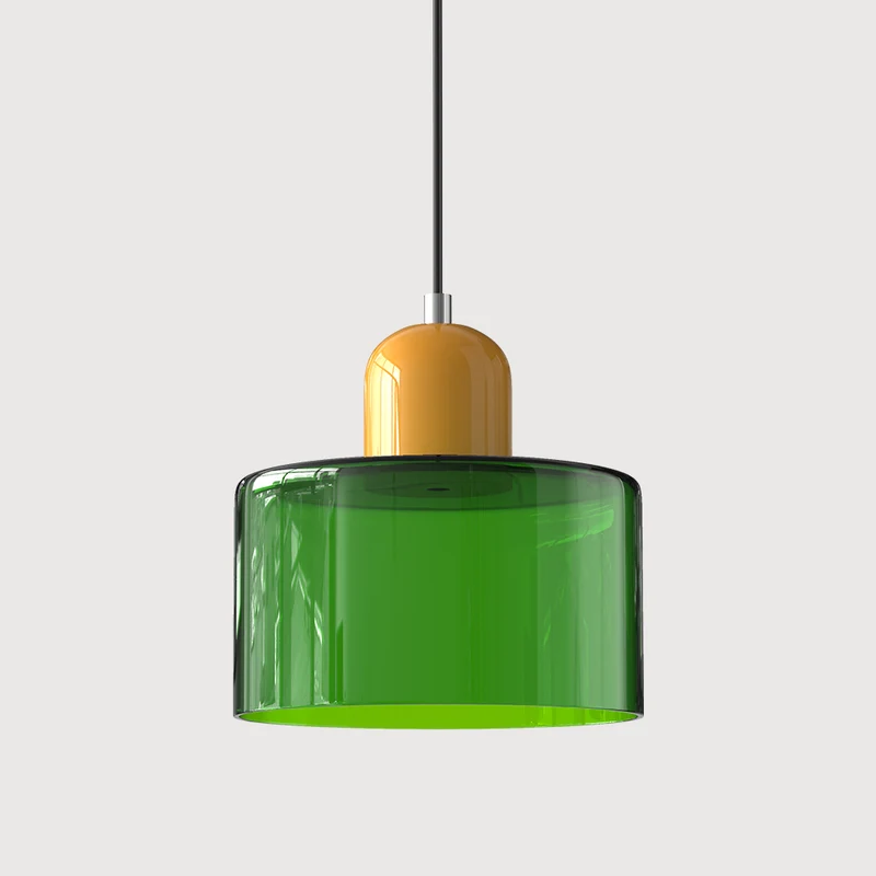 Skanto | Moderne Lampe mit farbigem Glas und geometrischer Form