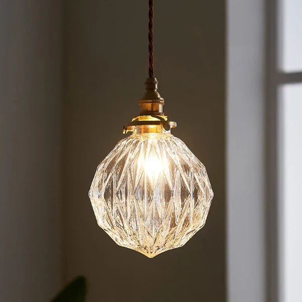 GlobeLight - Industrielle Pendelleuchte mit klarem Glasschirm Skanto