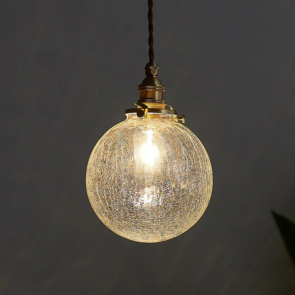 GlobeLight - Industrielle Pendelleuchte mit klarem Glasschirm Skanto