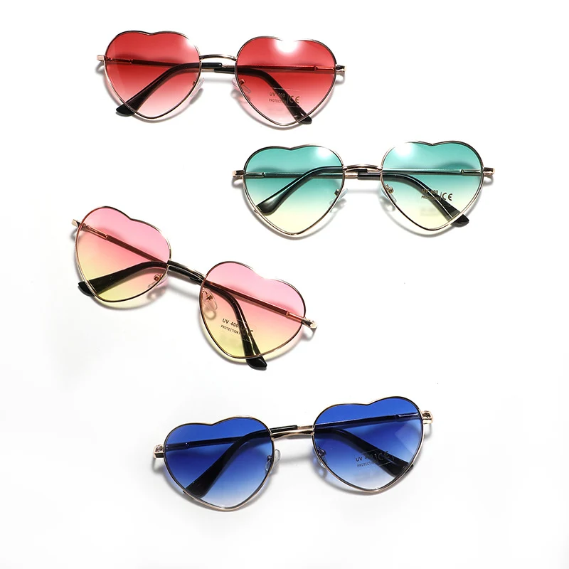 Damen Herz-Sonnenbrille mit UV-Schutz und zartem Rahmen Skanto