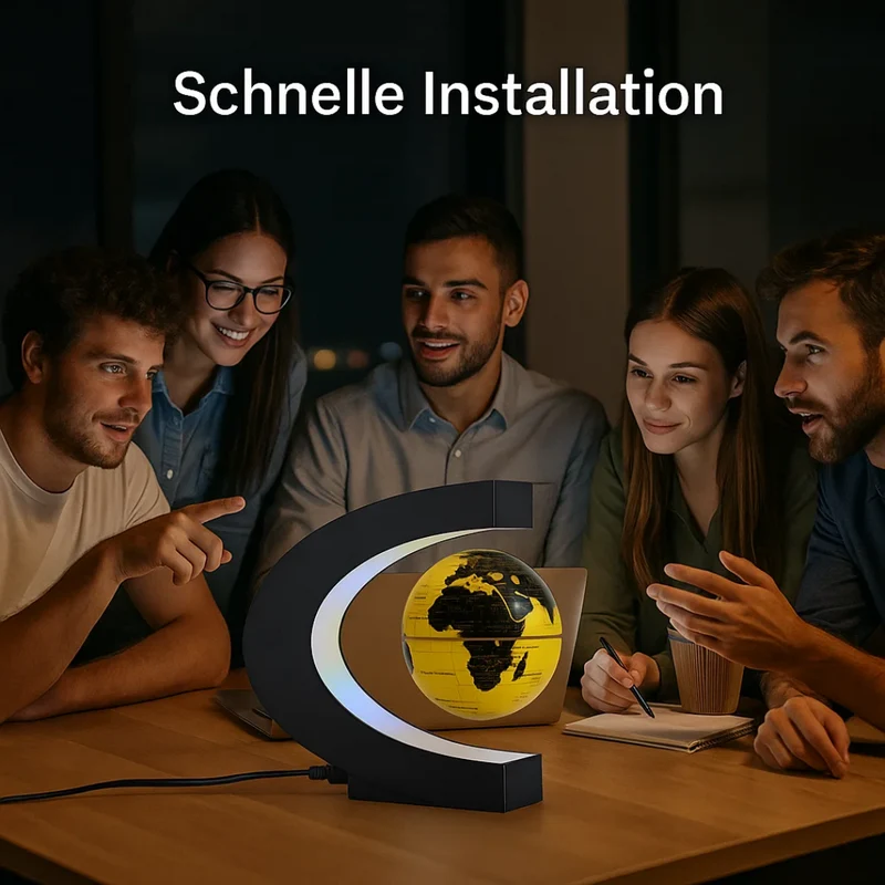 AstroGlobe LED-Weltkugel – Schwebende Globuslampe mit magnetischer Aufhängung