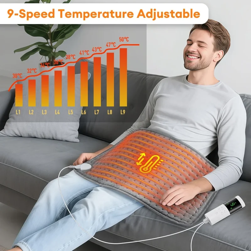 Heizkissen 30 x 60 cm – neun Temperaturstufen und Abschaltautomatik
