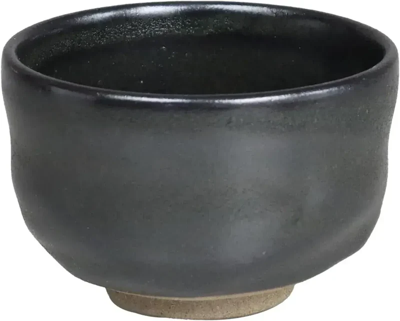 Yuki Roman Nouten Japanese Matcha Bowl, Shino Porcelain, 10.1 cm