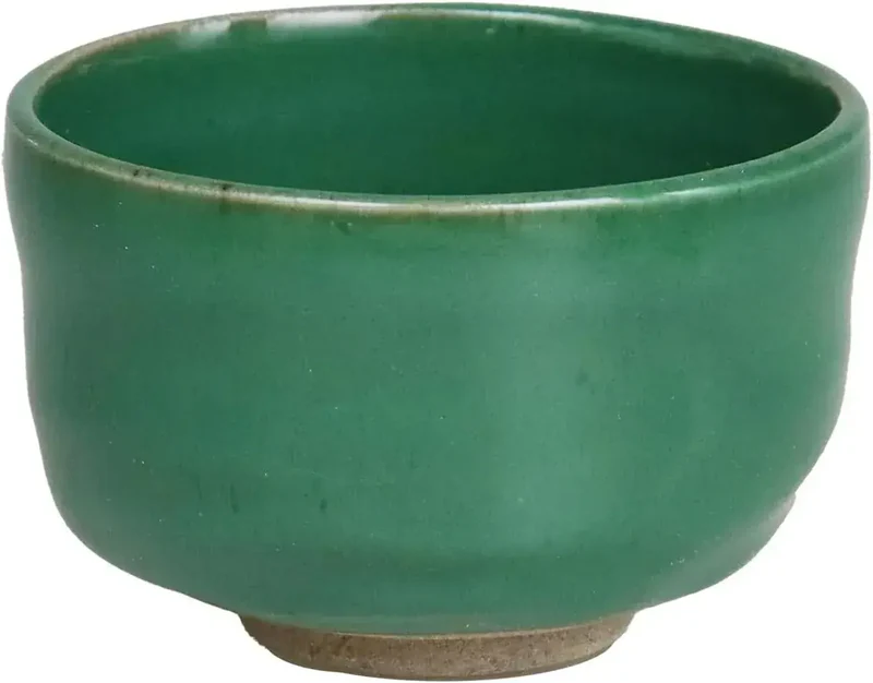 Yuki Roman Nouten Japanese Matcha Bowl, Shino Porcelain, 10.1 cm