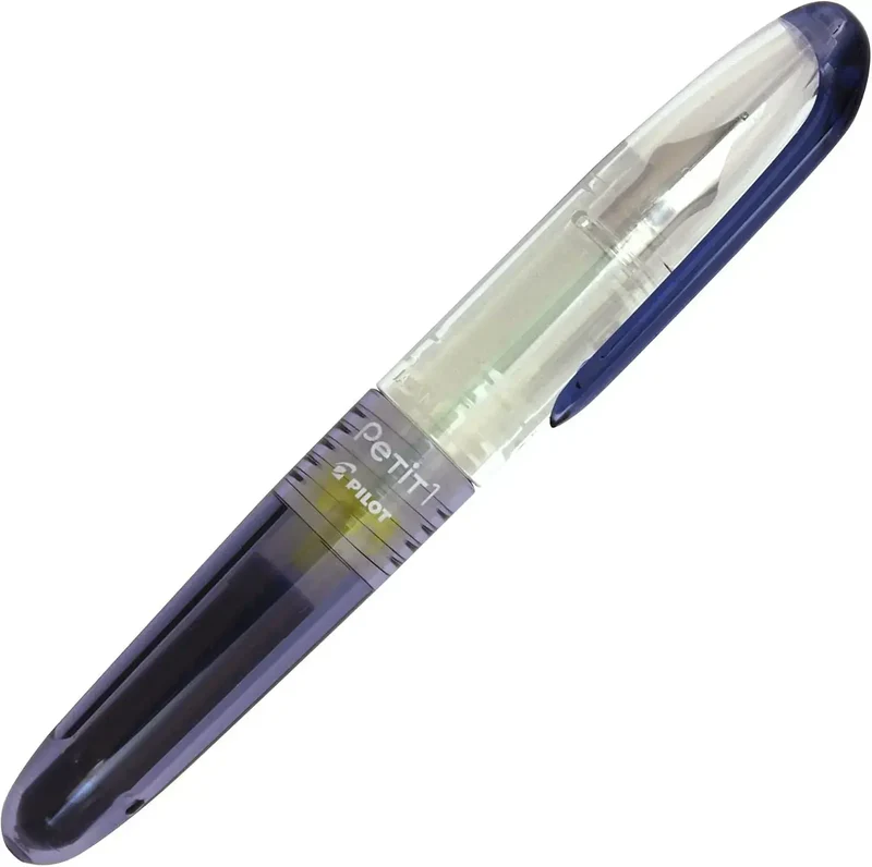 Pilot Petit1 Portable Fountain Pen, Fine 0.3 mm, Blue-Black
