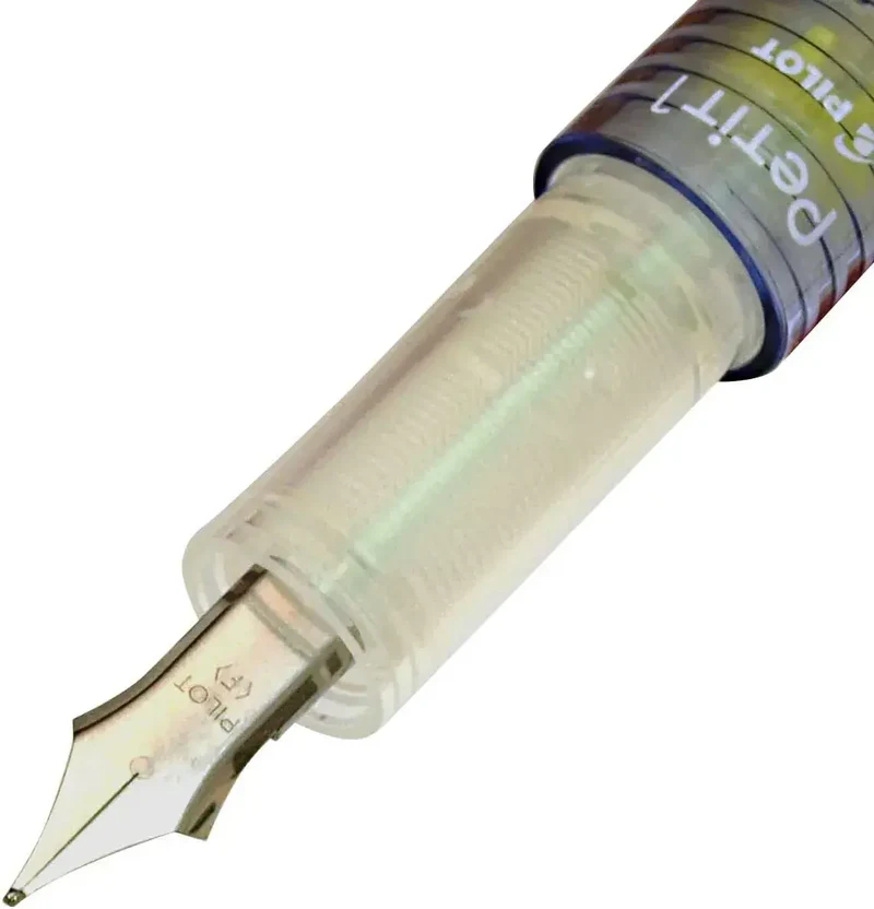 Pilot Petit1 Portable Fountain Pen, Fine 0.3 mm, Blue-Black