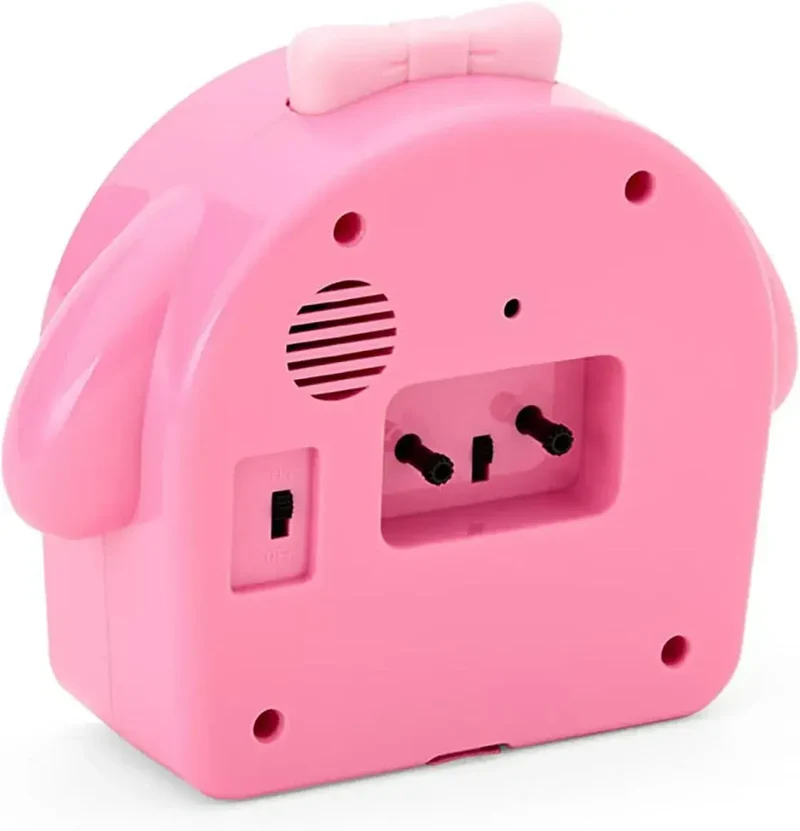 Sanrio My Melody Alarm Clock, Pink Face Analog 19 cm Tabletop