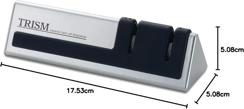 Tojiro Fujijiro Corbec Trism Whetstone Sharpener, Silver 17.6 cm