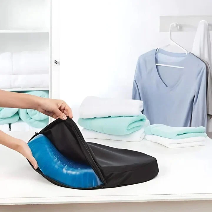 PressureFree Orthopädisches Gel-Sitzkissen – Atmungsaktives Waben-Design zur Steißbein- und Rückenschmerzlinderung | Skanto