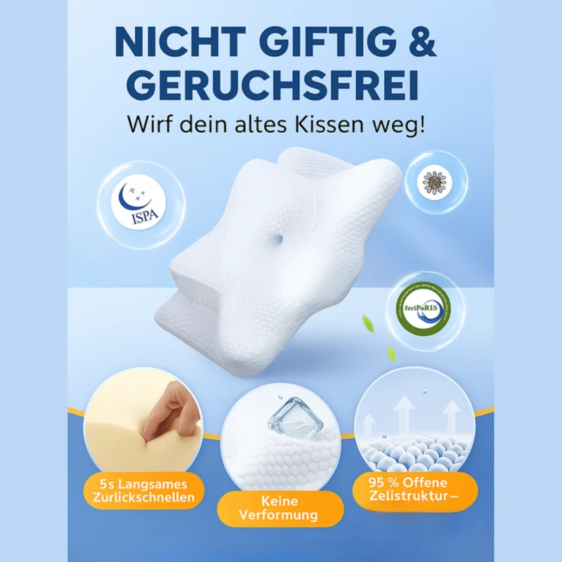 Ergonomisches Nackenkissen – Für entspannten Schlafkomfort