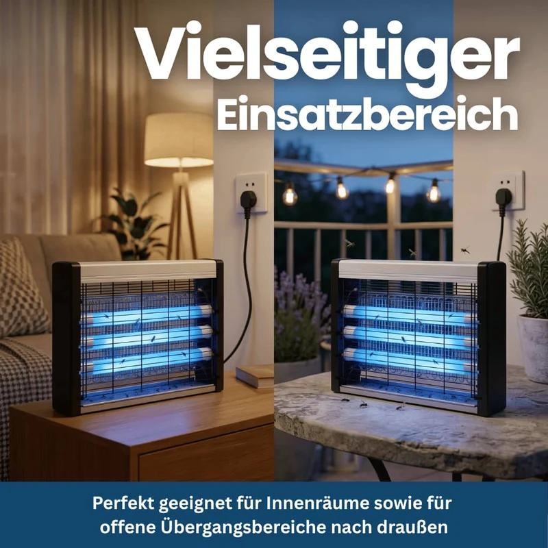 UV-Insektenlampe mit elektrischem Gitter