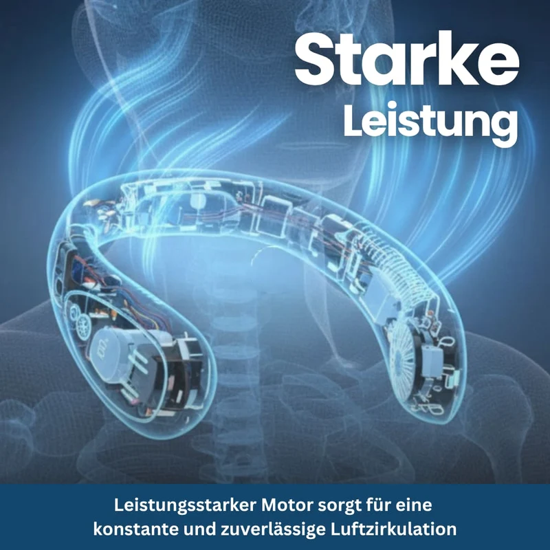 Kühlender Halsventilator mit Kühlplatte