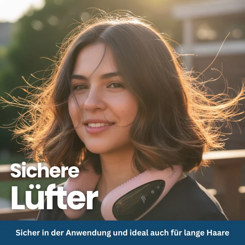 Kühlender Halsventilator mit Kühlplatte