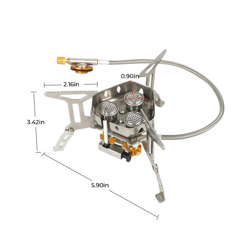 Skanto | Winddichter Outdoor-Camping-Gasbrenner