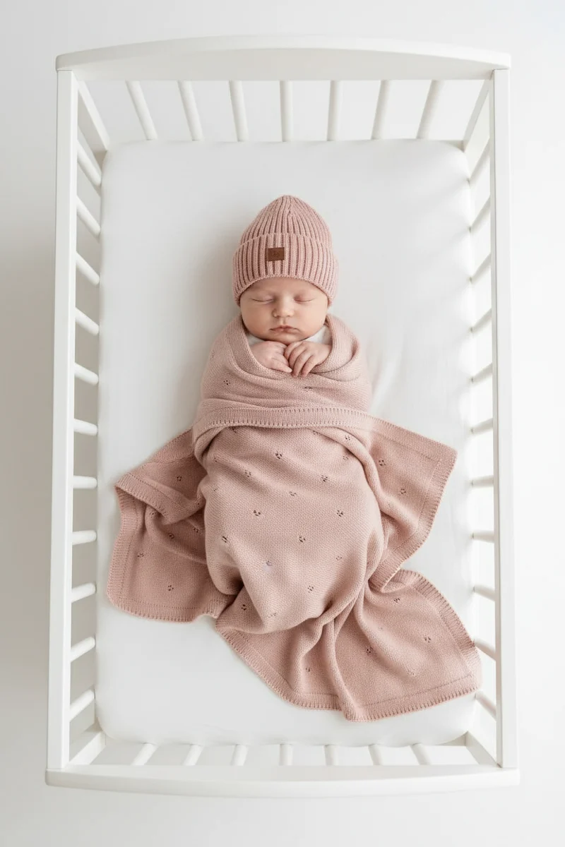 Babydecke 100% Merinowolle- mit Sorglos-Paket – Babydecke + spezieller Bio-Spray gegen Geruch