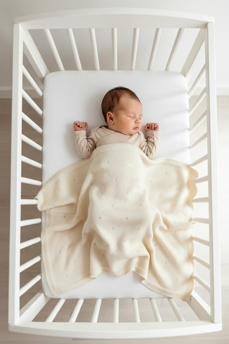 Babydecke 100% Merinowolle- mit Sorglos-Paket – Babydecke + spezieller Bio-Spray gegen Geruch