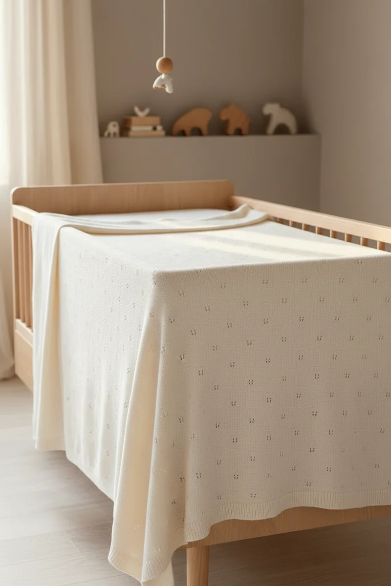 Babydecke 100% Merinowolle- mit Sorglos-Paket – Babydecke + spezieller Bio-Spray gegen Geruch