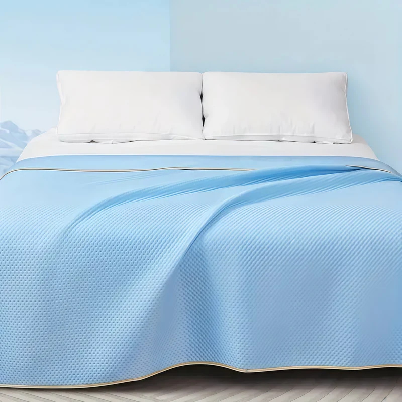 Sommer-Kühldecke zum Schlafen – 200×230 cm, atmungsaktiv, leicht, getestet, Kühldecke fürs Bett und für Hitzeschläfer