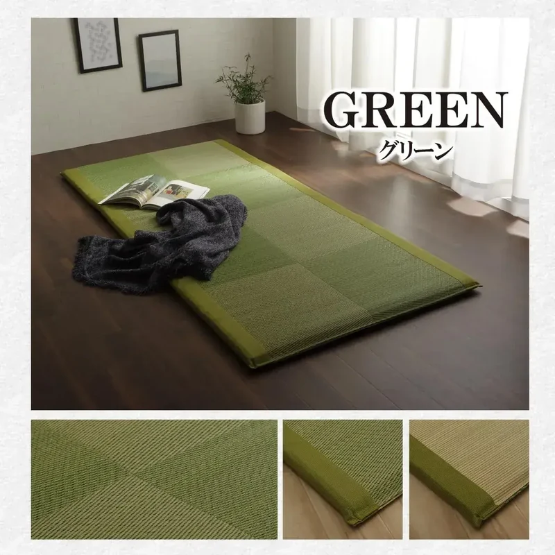 Ikehiko Corporation Grass Sheet Bed Pad Single Green Japan Mat