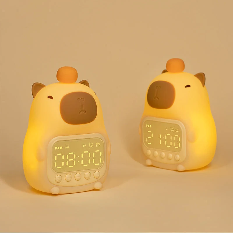 Niedliches Capybara Nachtlicht LED – Kinderwecker & Schlafzimmer-Nachtlampe | Skanto
