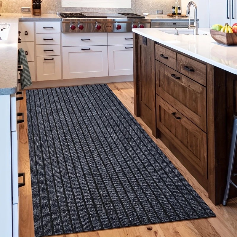 Rutschfester Läufer – Waschbarer Teppich mit Gummirücken für Innen- und Außenbereich | Perfekt für Flur und Balkon | Skanto