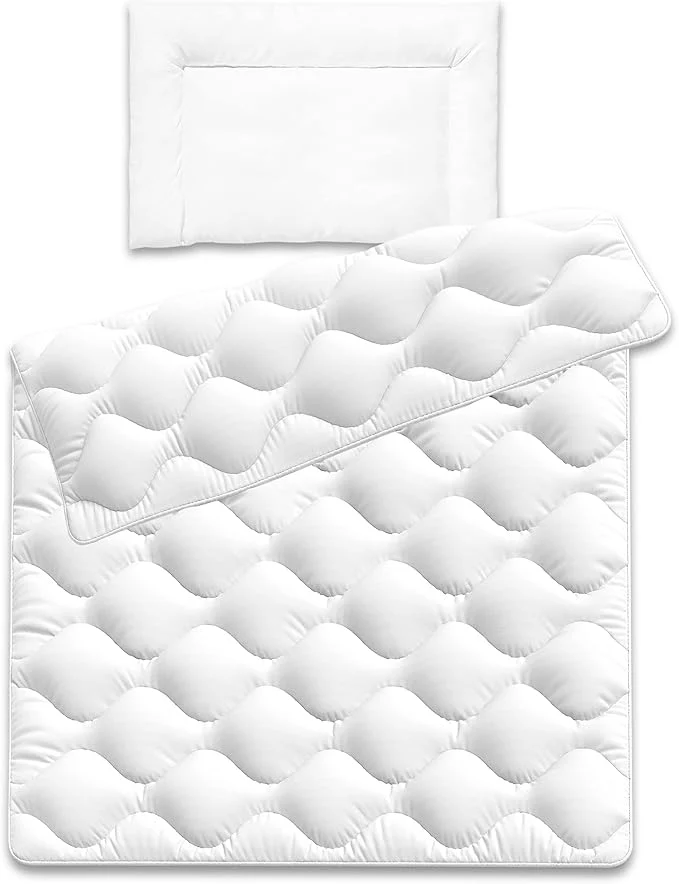Siebenschläfer Baby Bettdecke (100 x 135 cm) + Kissen (40x60cm) - Set