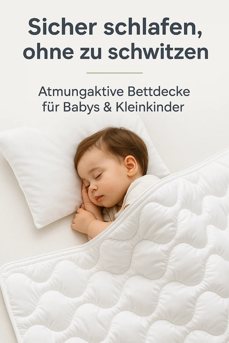 Siebenschläfer Baby Bettdecke (100 x 135 cm) + Kissen (40x60cm) - Set