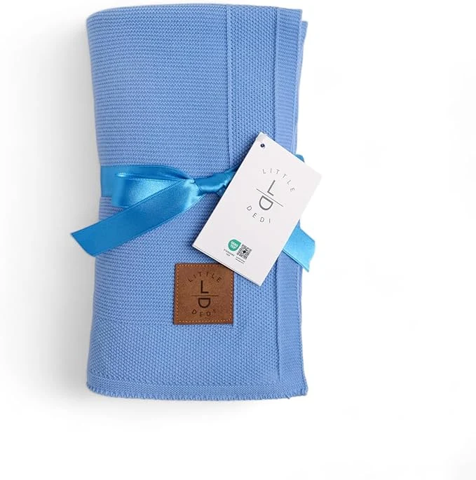Little Dedi® – Strickdecke für Baby - 80x100 cm (OEKO-TEX)