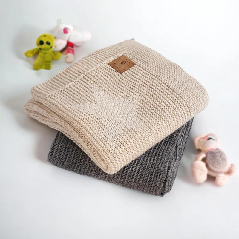 Little Dedi® – Strickdecke für Baby - 80x100 cm (OEKO-TEX)