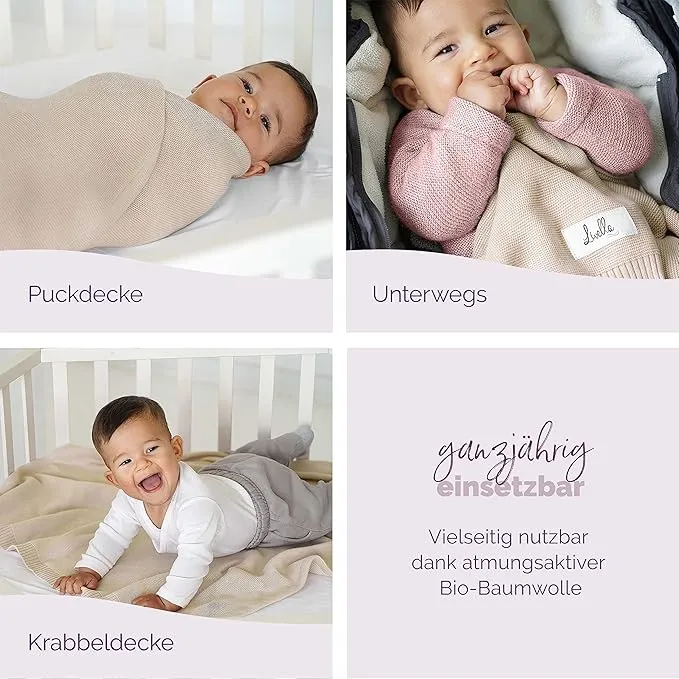 Livella Babydecke - 100 % Bio-Baumwolle