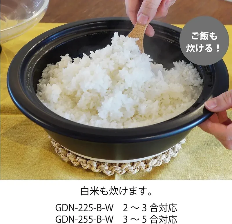 Hario Soil Pot 2L Glass Lid Black Ceramic Cooking Pot for Storing