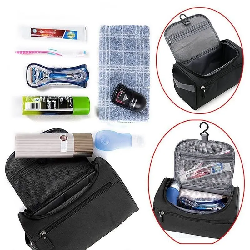 Skanto | Kompakte Kulturtasche mit Haken und wasserabweisendem Design